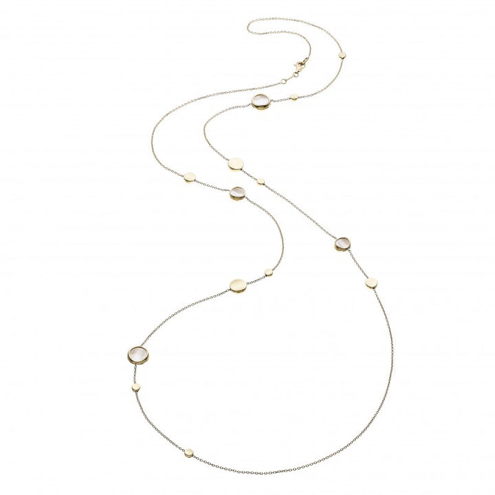 Collana Donna Chimento Oro Giallo 18 KT Dischi Lucidi Madreperla 1G10313MW1900