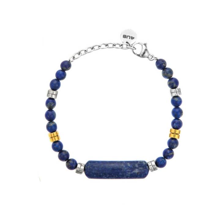Bracciale Uomo Acciaio 4US Cesare Paciotti Lapislazzulì Blu 4UBR8634