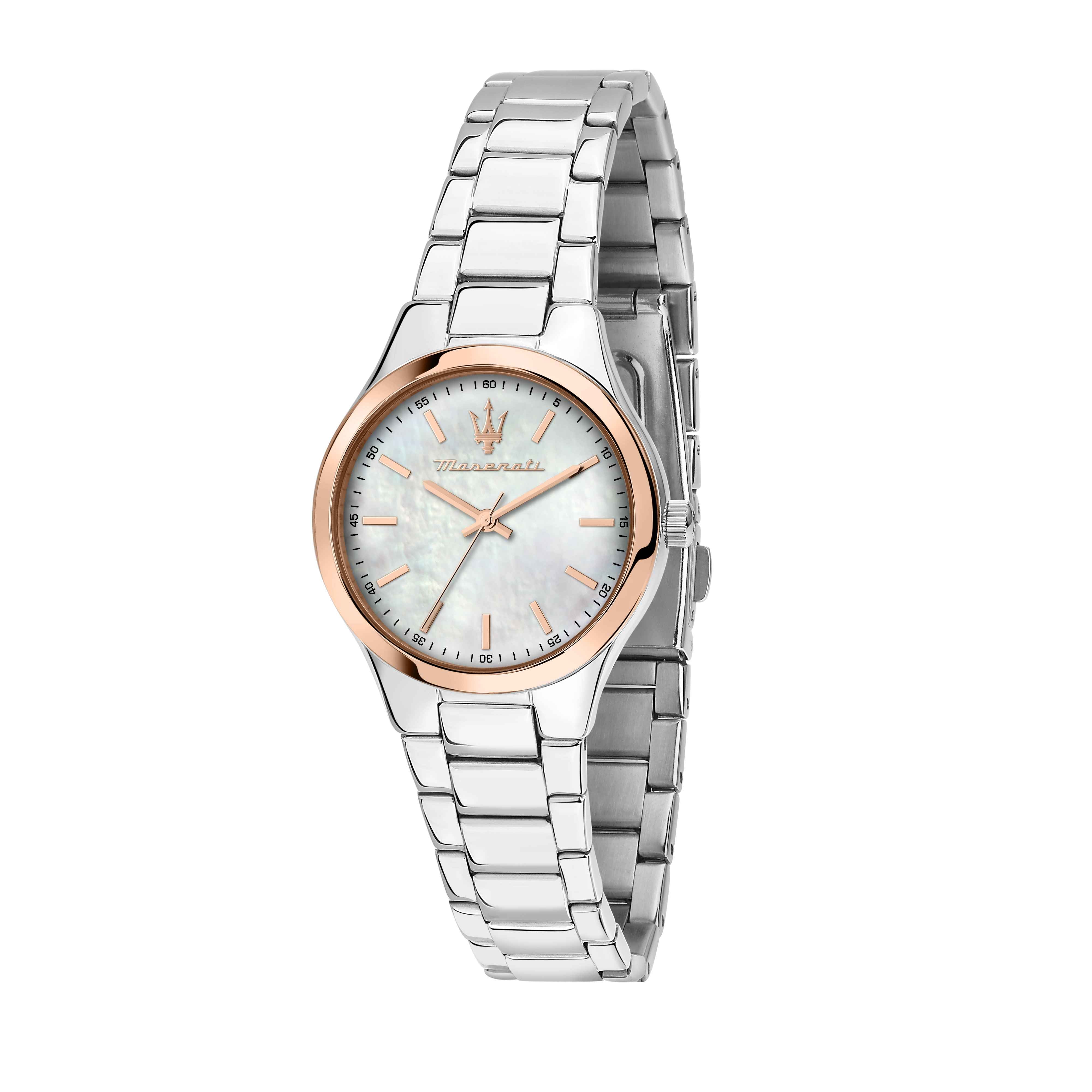Orologio Donna Maserati Acciaio Bicolore Madre Perla Quarzo Solo Tempo R8853151503