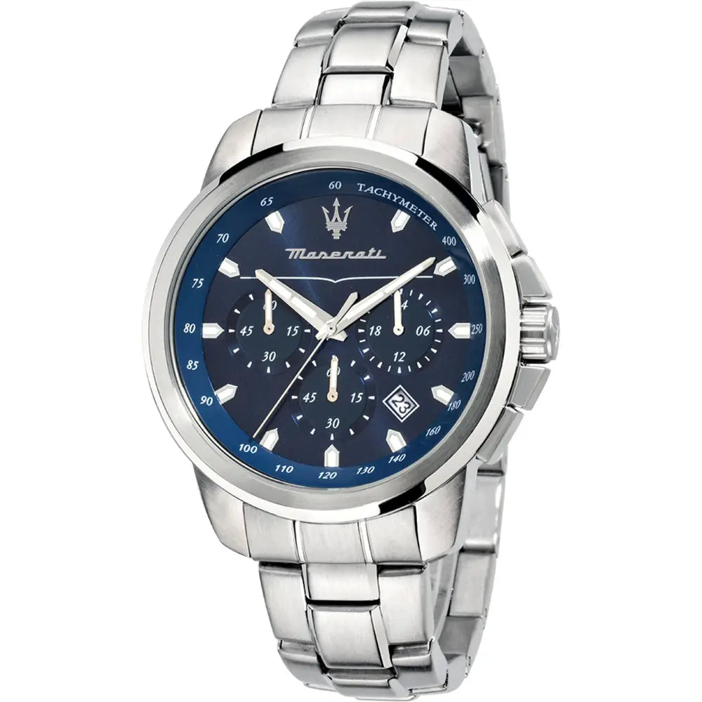 Orologio Uomo Maserati Blu Quarzo Cronografo Acciaio Data R8873621002