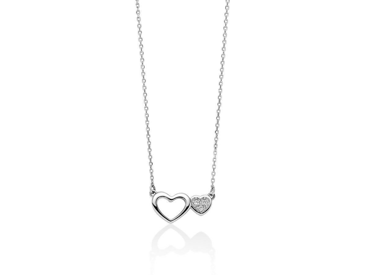 Collana Donna Miluna Cuori oro 375 e Diamanti CLD4669X