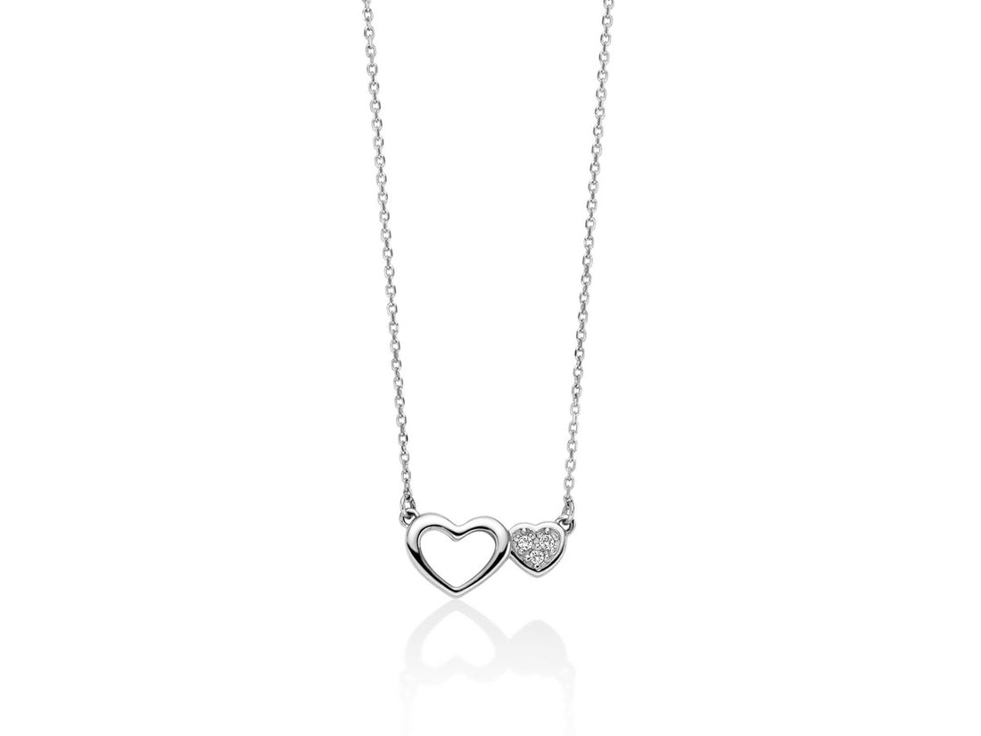 Collana Donna Miluna Cuori oro 375 e Diamanti CLD4669X