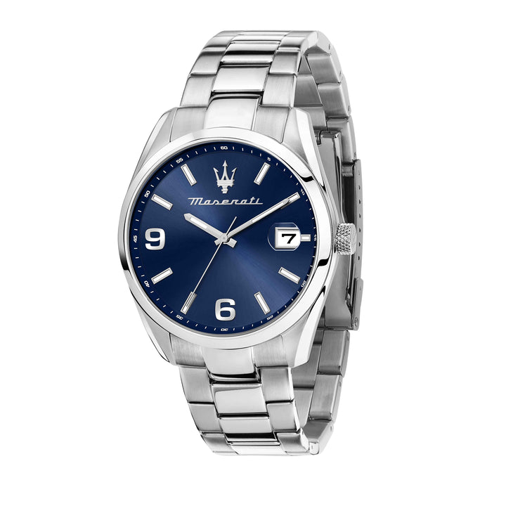 Orologio Uomo Maserati Acciaio Quarzo Solo Tempo Data Blu R8853151013