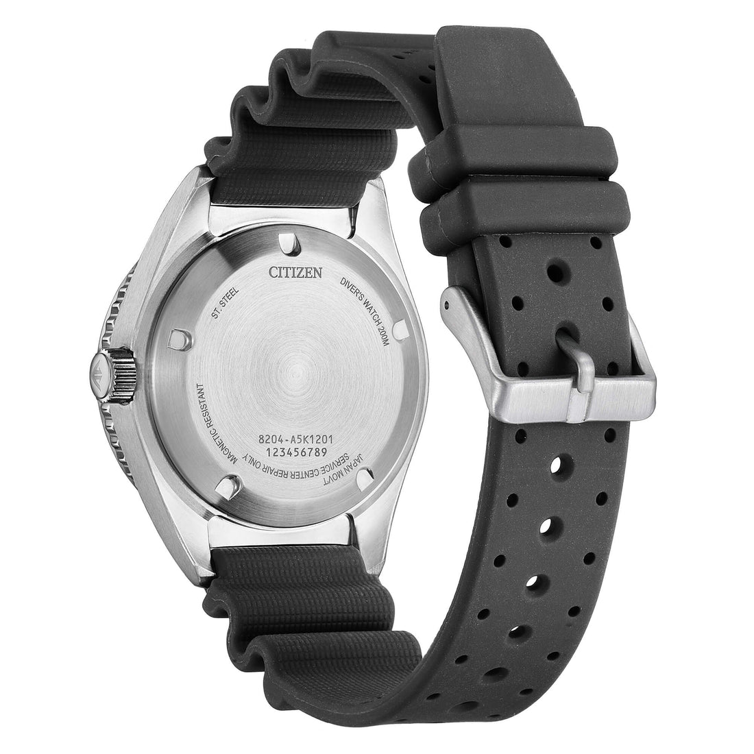 Orologio Uomo Citizen Promaster Automatico Gomma Nero Acciaio NY0120-01E