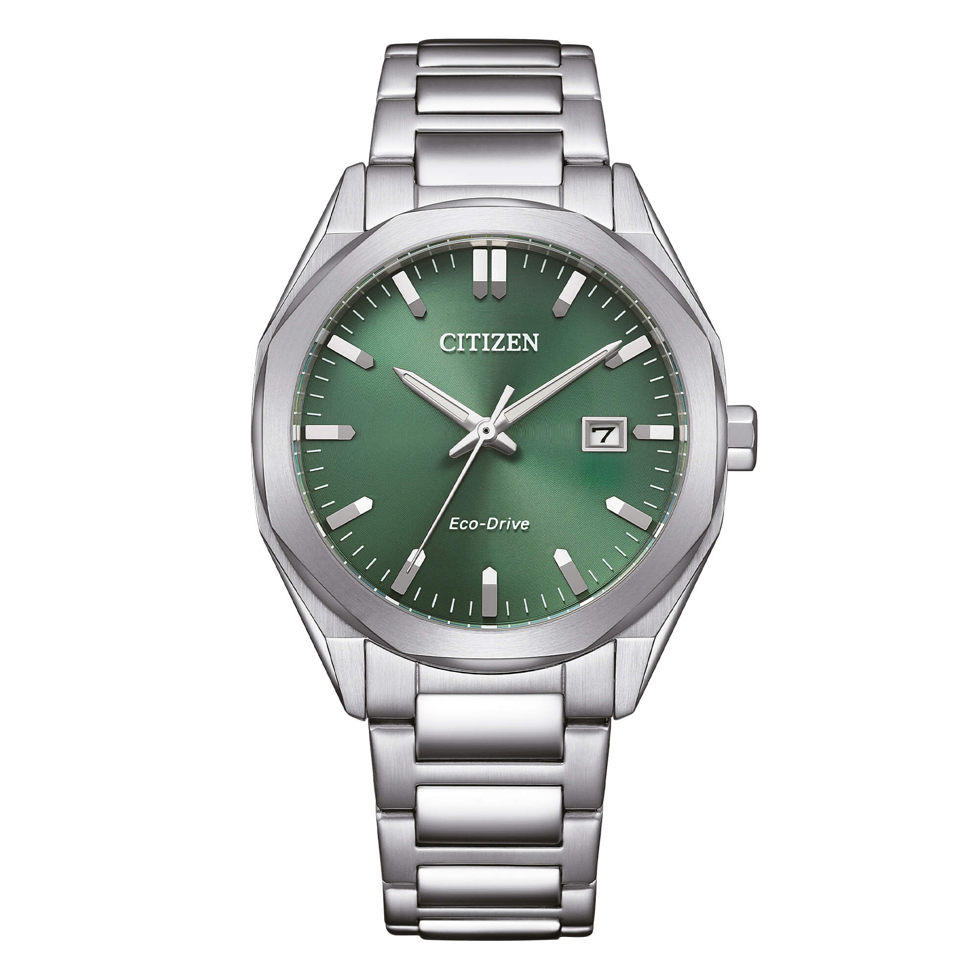 Orologio Uomo Citizen Verde Eco-Drive Acciaio Data BM7620-83Y