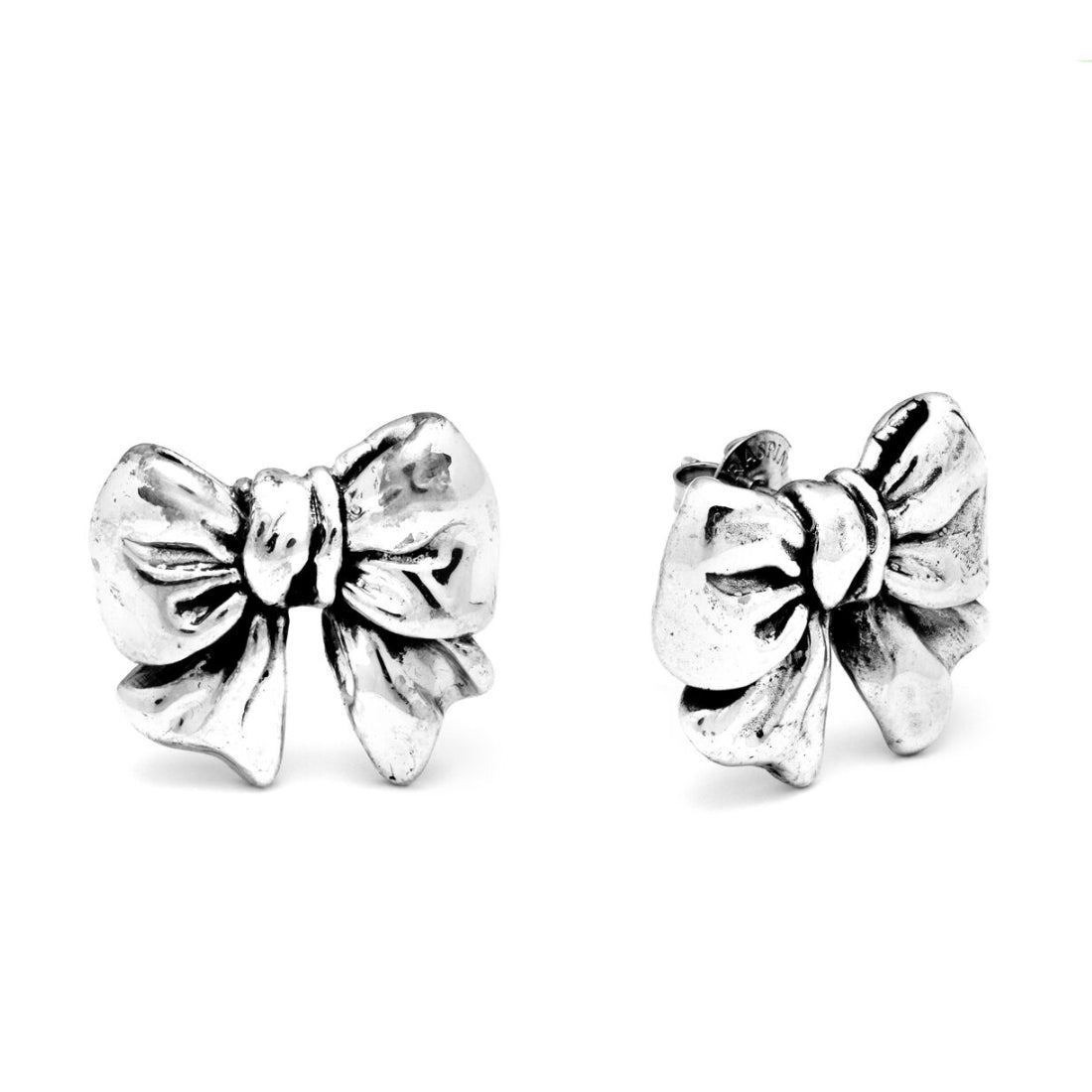 Orecchini Donna Giovanni Raspini Argento 925 Realizzato A Mano Fiocco A Lobo 07853