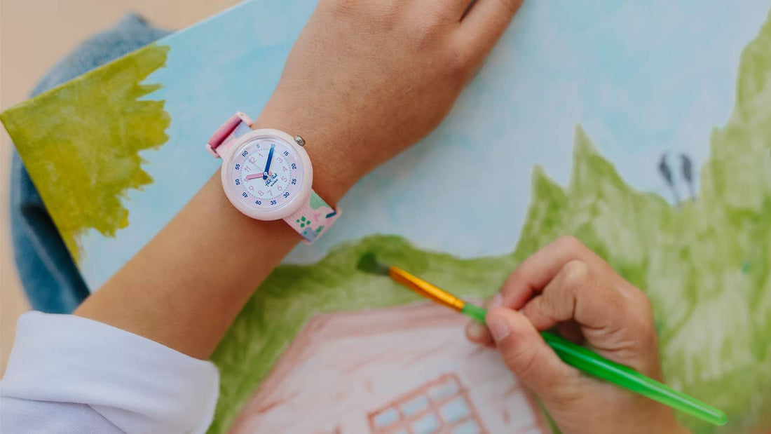 Orologio Bambina Swatch Flik Flak Art Lover Rosa Pittrice ZFPNP142