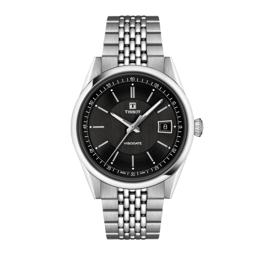Orologio Uomo Tissot Acciaio Visodate Nero T1574071105100