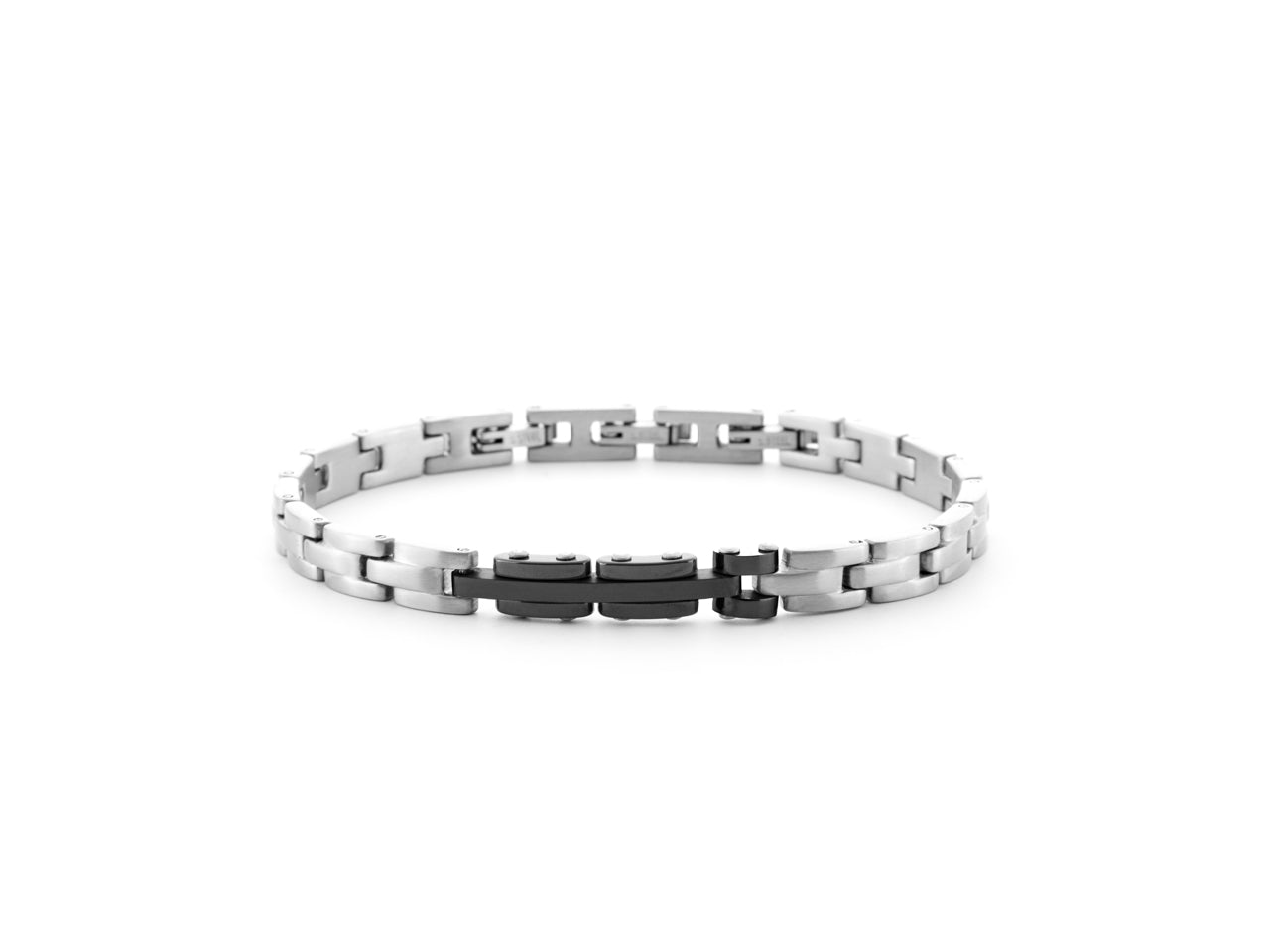 Bracciale Uomo 4US Cesare Paciotti Acciao PDV Nero Ceramica Nera 4UBR6188