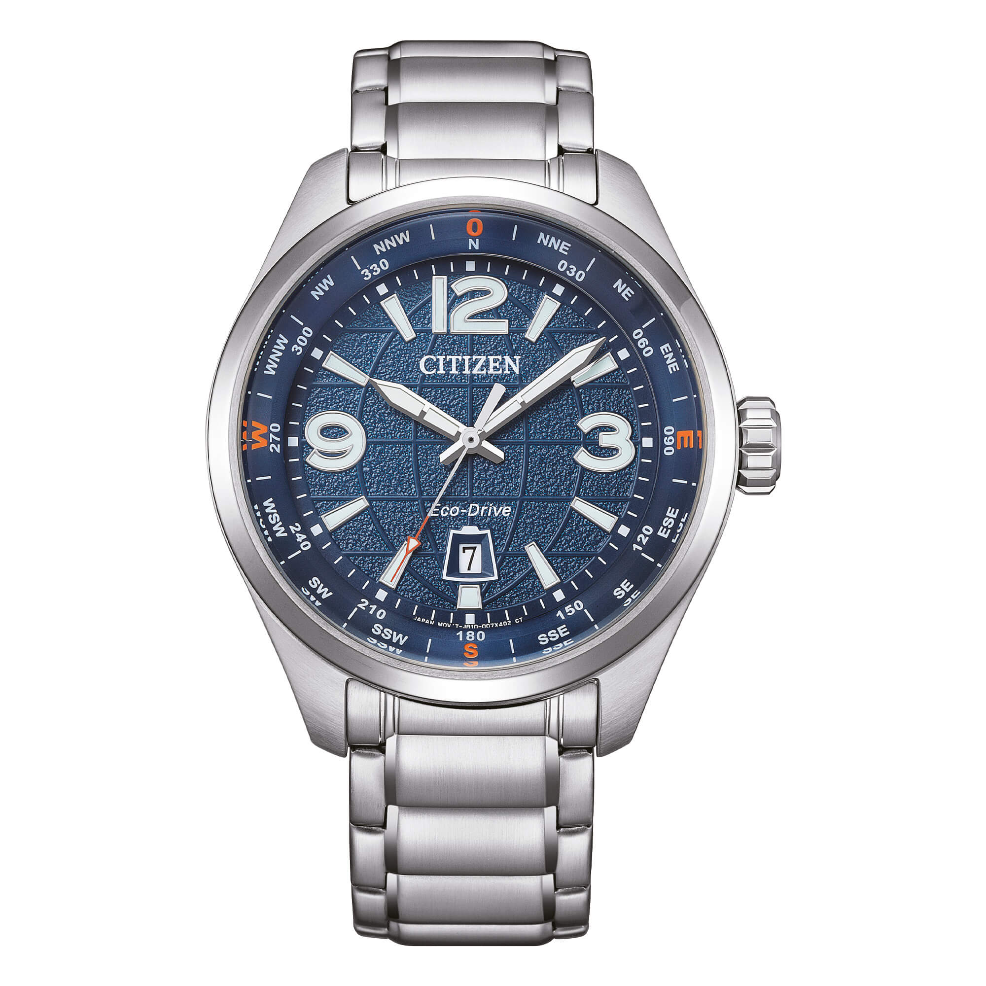 Orologio Uomo Citizen Eco-Drive Acciaio Blu Grenè Atlante AW1830-88L