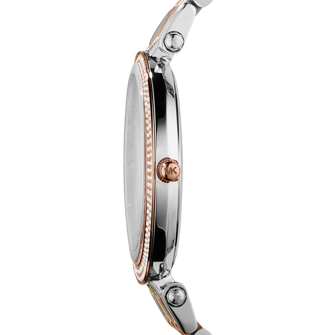 Orologio Donna Acciaio Tre Colori Zirconi Quarzo Solo Tempo Michael Kors MK3203
