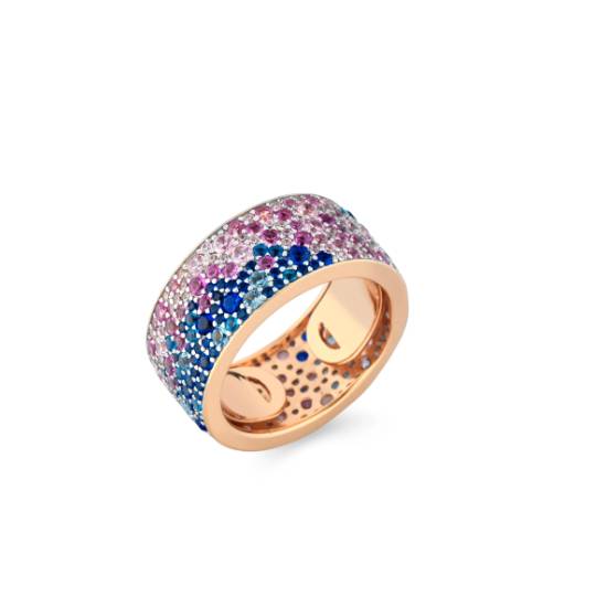 Anello Donna Argento 925 Rosato Zirconi Colorati AN140RM/M