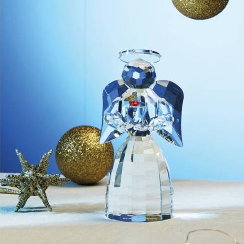 Scultura Ottaviani Cristallo Lucido Angelo Trasparente 800431