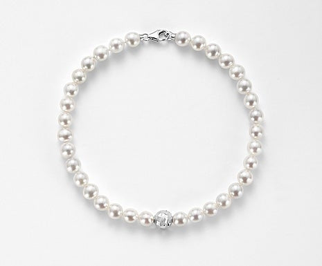 Bracciale Donna Mikiko Oro 18 Kt Perla fresh water 5-5,5 mm