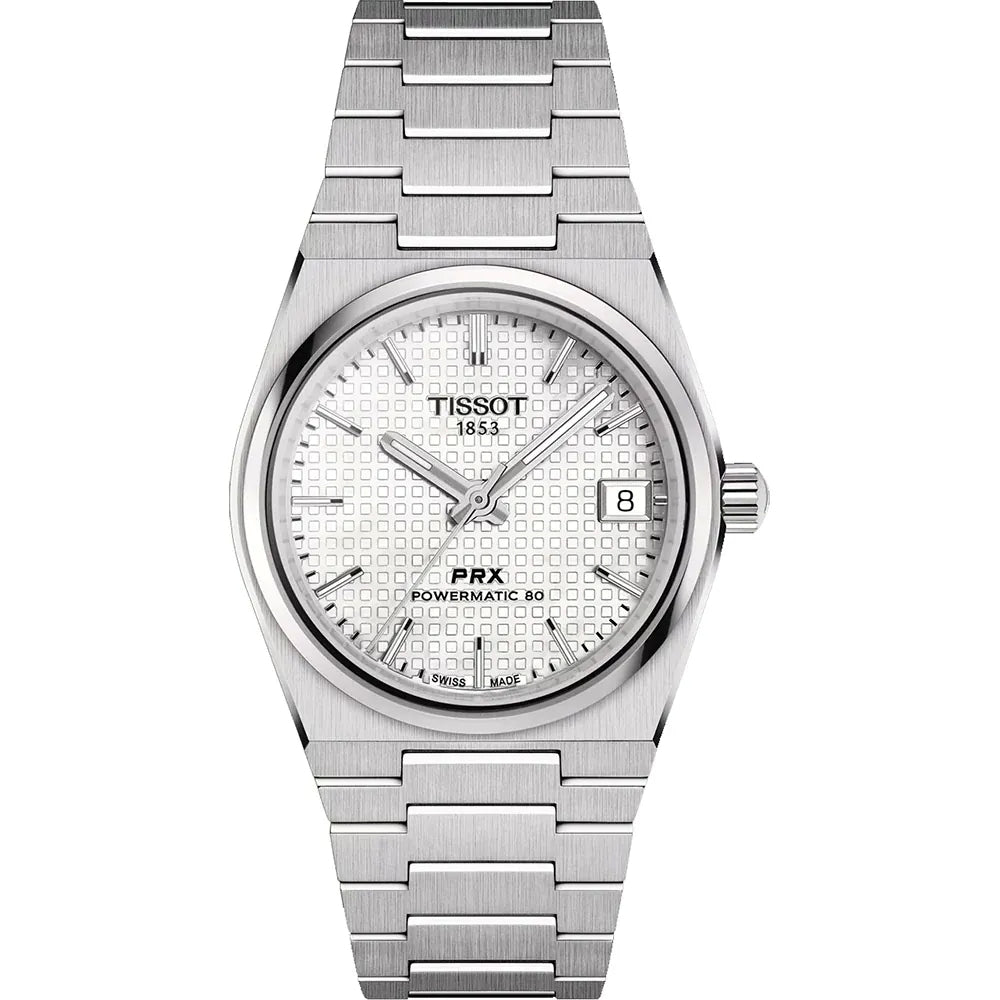 Orologio Acciaio Donna Tissot Classic Prx Data Movimento automatico Svizzero T1372071111100