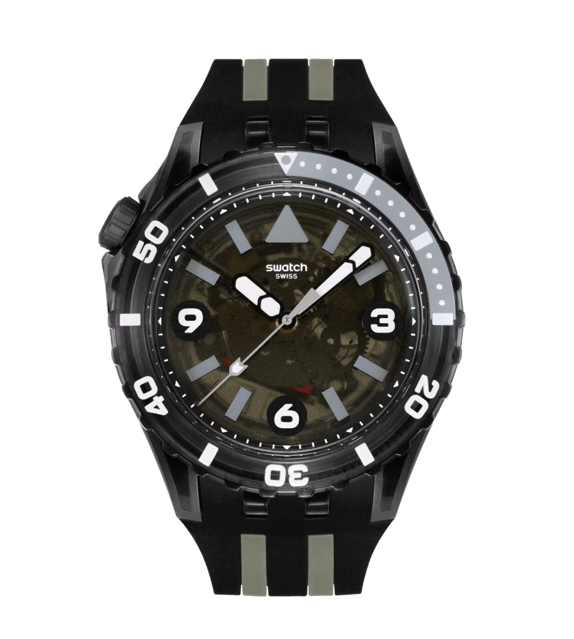 Orologio Unisex Swatch SCUBAQUA BLACK SEA NETTLE SSCU09B100