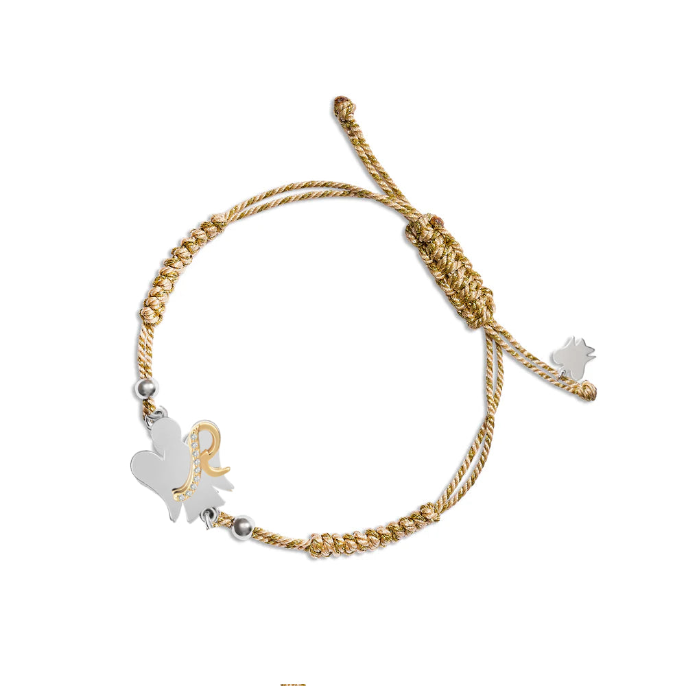 Bracciale Donna Argento 925 Roberto Giannotti Cordino Iniziale R GIA700R