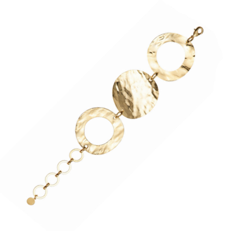 Bracciale Donna Ottaviani Bronzo Dischi Lucidi Dorati 501443B