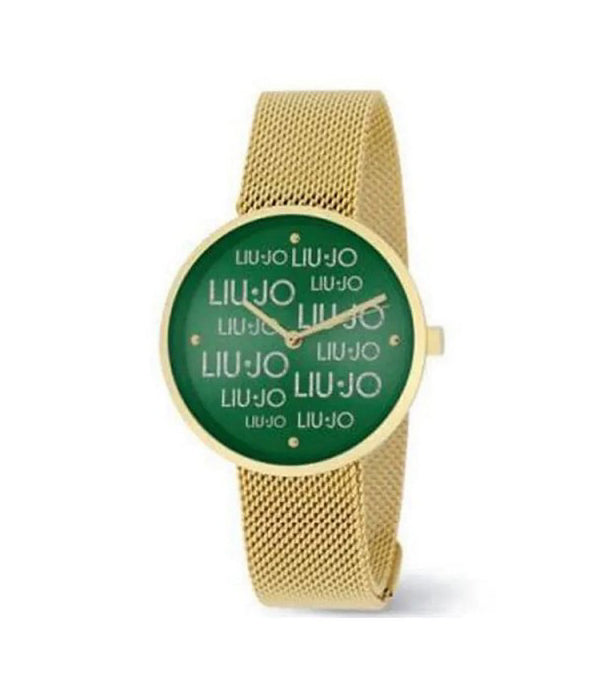 Orologio Donna Liu Jo Time Verde Acciaio Dorato Quarzo Solo Tempo TLJ2157