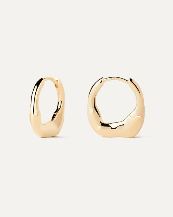 Orecchini Donna PDPaola Argento Dorata 925 Cerchi mini  MAGMA AR01-C27-U