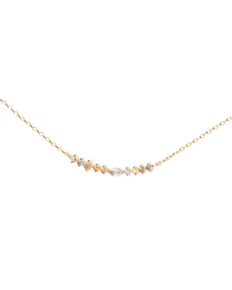 Collana Donna PDPaola Argento 925 Dorato Riviera Zirconi Colorati CO01-951-U