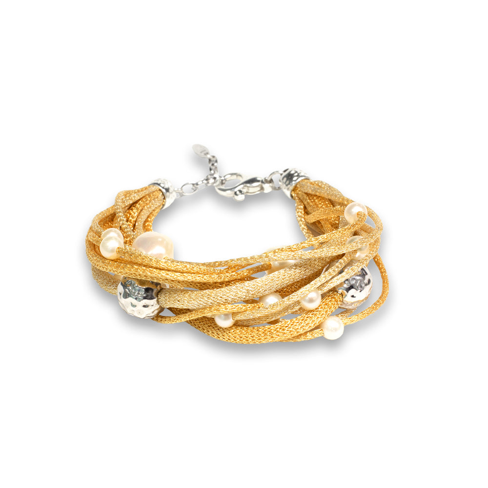 Bracciale Donna Borsari Pianeti Argento 925 Filato Metallico BR-PIAN01/A