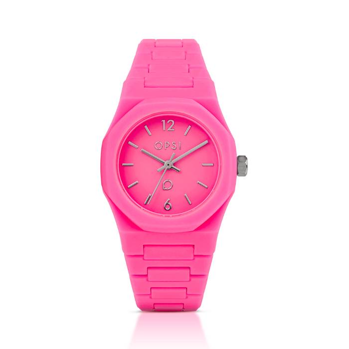 Orologio Donna Ops Mono Plastica Fucsia OPSPW-1179-1950