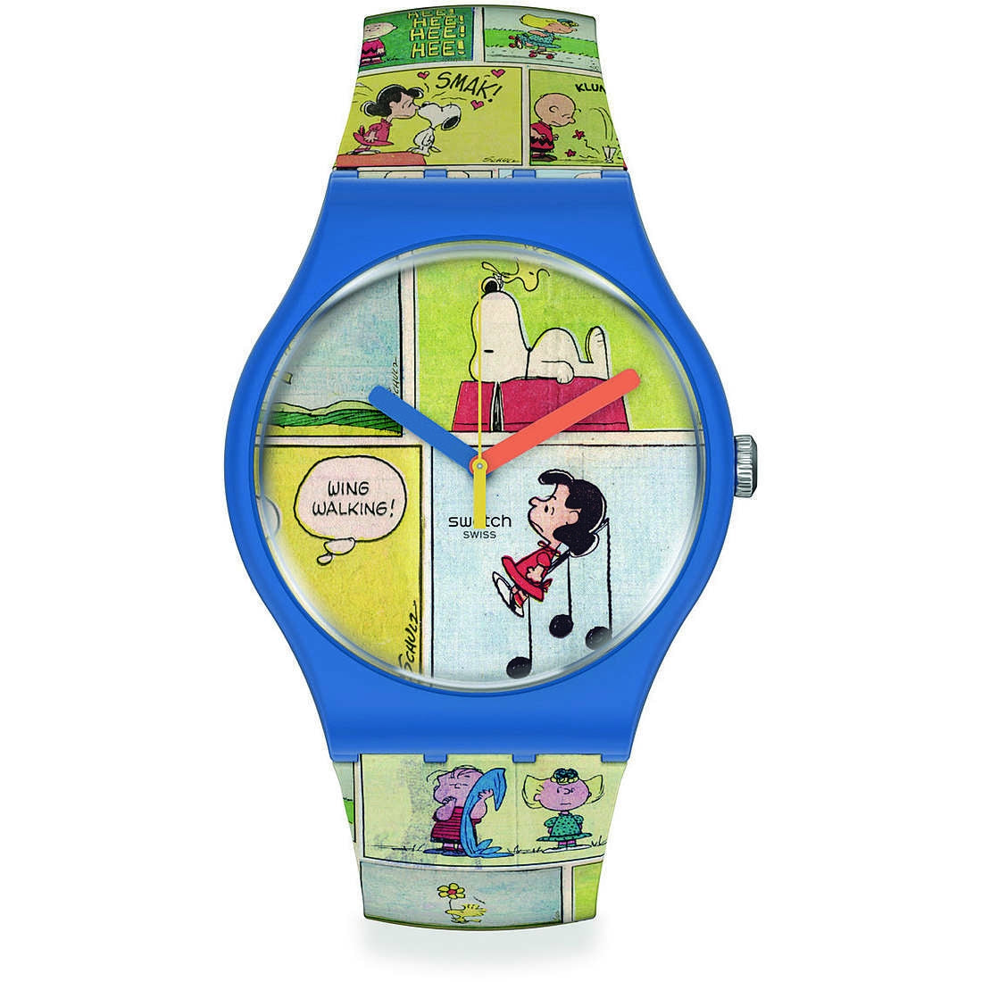 Orologio Uomo Swatch Solo Tempo Peanuts SO29Z108