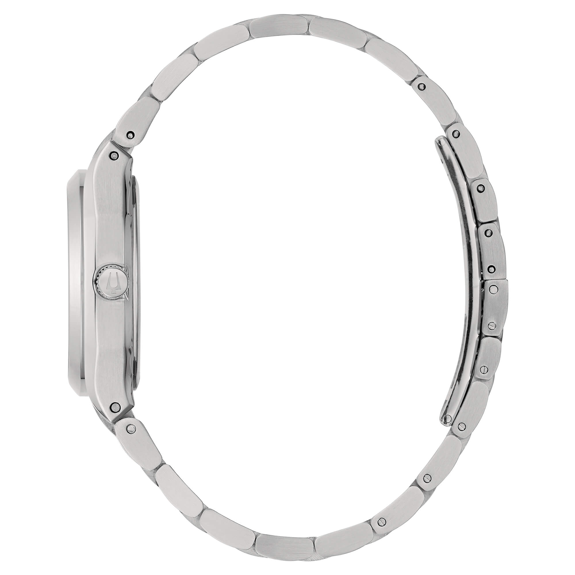 Orologio Donna Bulova Quarzo Solo Tempo Argentè Surveyor Lady Acciaio Data 96M156