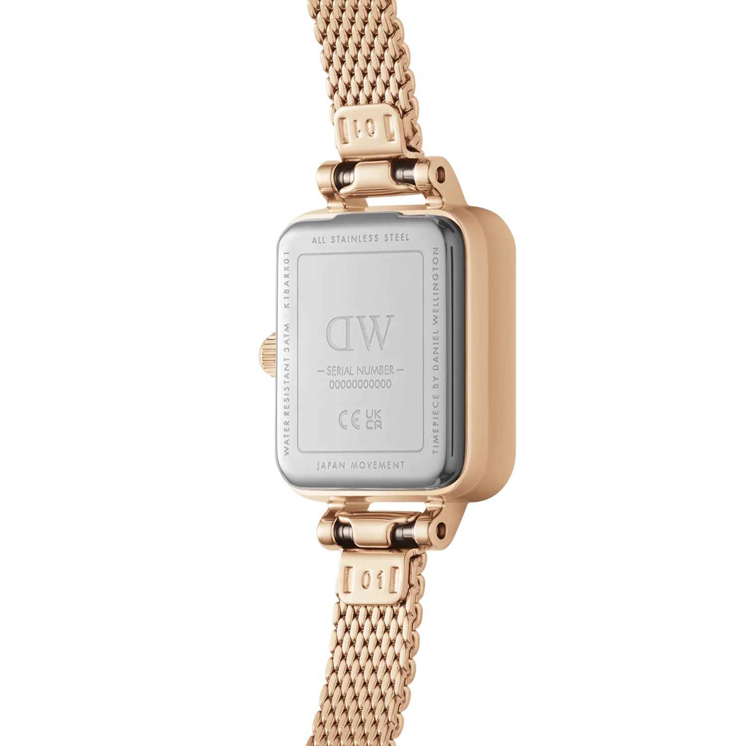Orologio Donna Daniel Wellington Quadro Mini Acciaio Rosè  DW00100651