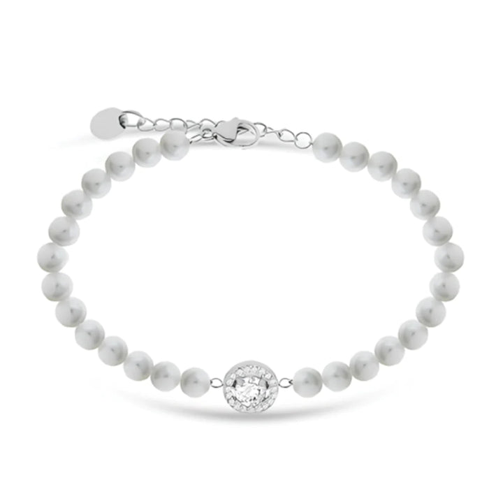 Bracciale Donna Liu Jo Acciaio perle  con pietra zircone  LJ2580