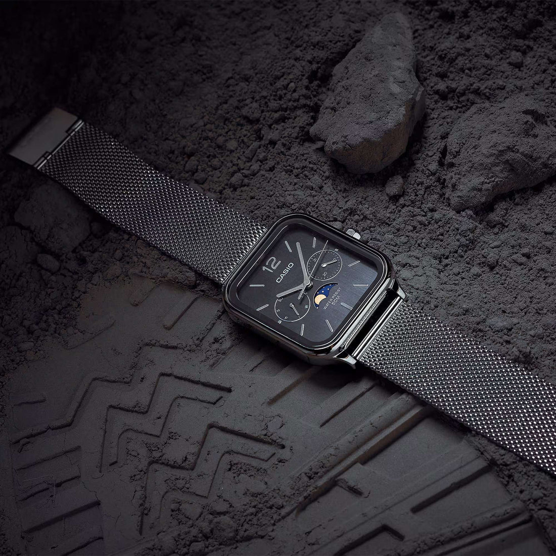 Orologio Uomo Casio Acciaio Nero Quarzo Multifunzione MTP-M305M-1AVER