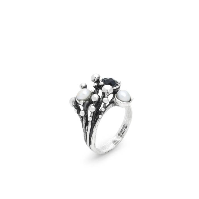 Anello Donna Giovanni Raspini Argento 925 Aura Perle Naturali Onice 12689/16