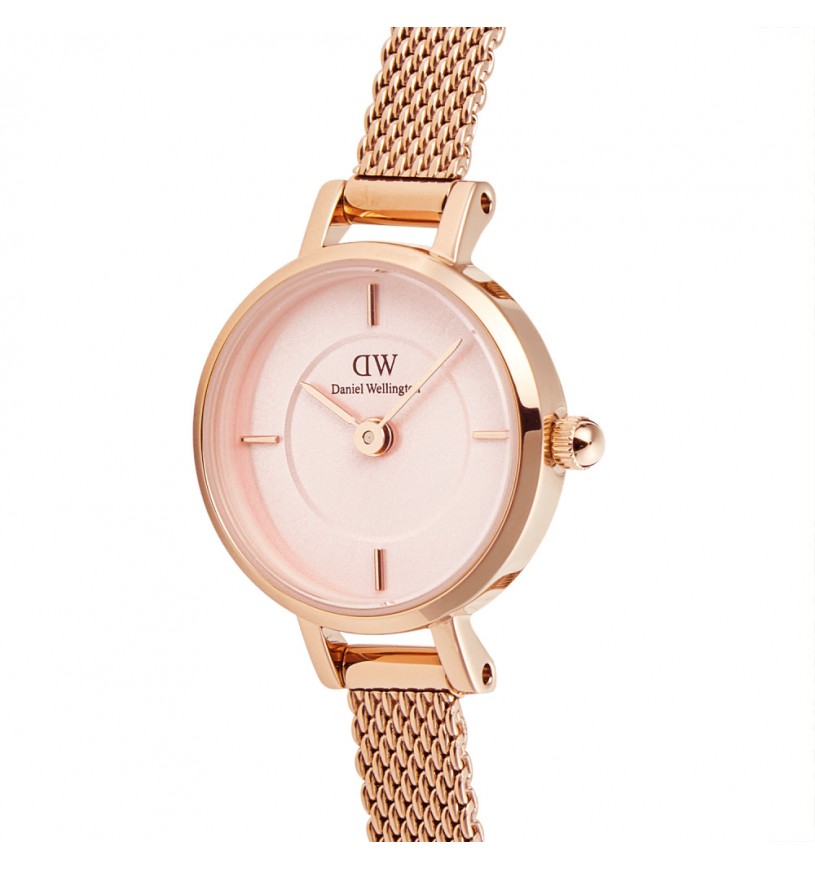 Orologio Donna Daniel Wellington Acciaio Champagne Petit Mini Melrose DW00100743