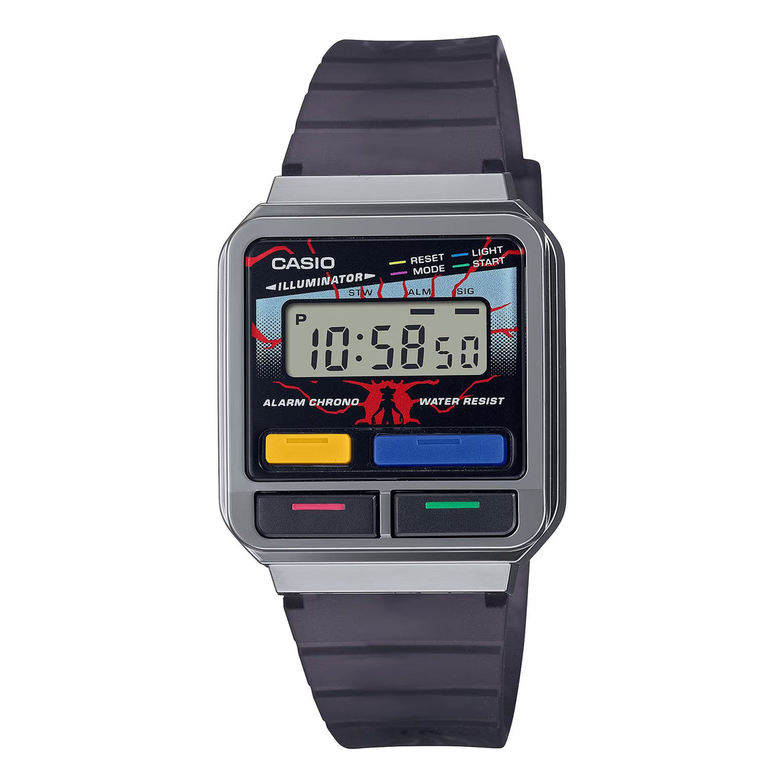 Orologio Unisex Casio Acciaio Nero Quarzo Digitale Stranger Things A120WEST-1AER
