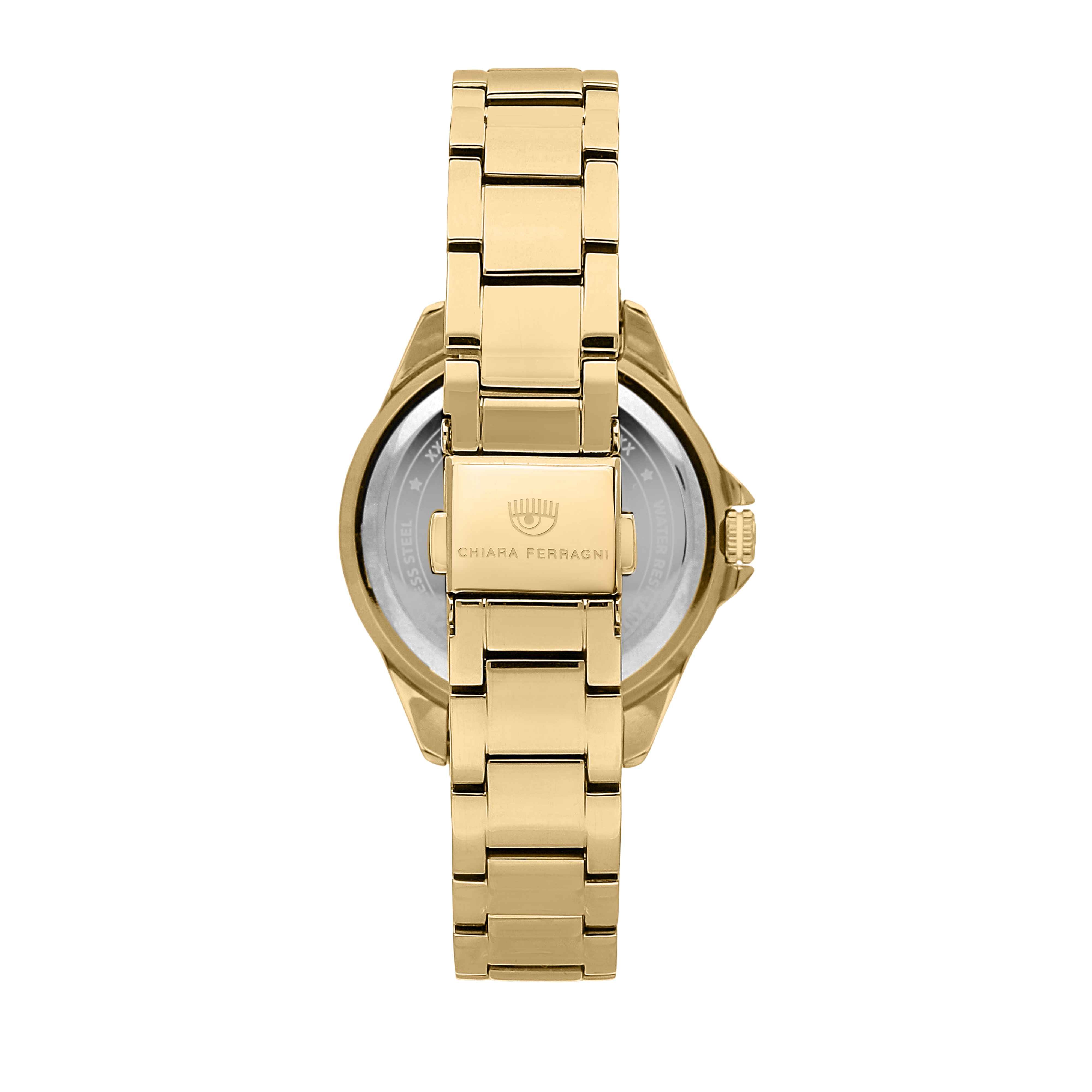 Orologio Donna Chiara Ferragni Quarzo Solo Tempo Rosè Zirconi Bianchi Rosa