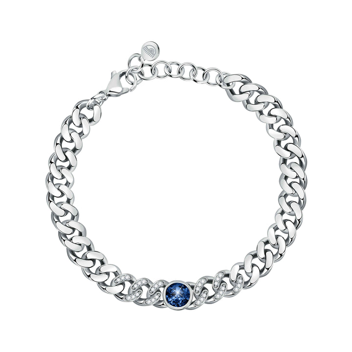 Bracciale Donna Chiara Ferragni Groumette Zirconi Bianchi Blu Cuore
