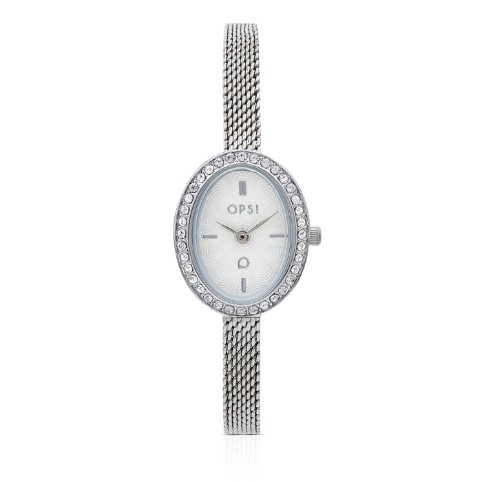 Orologio Donna Ops Zirconi OVALIS Argentè OPSPW-1205-3950