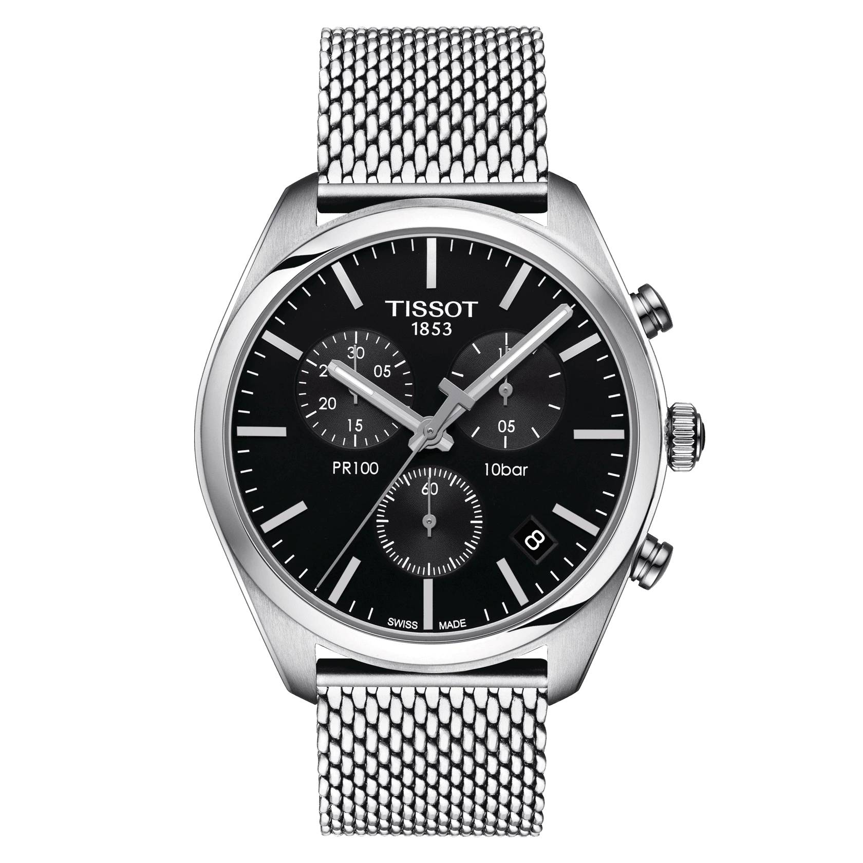 Orologio Uomo Tissot PR100 Cronografo acciaio T1014171105101