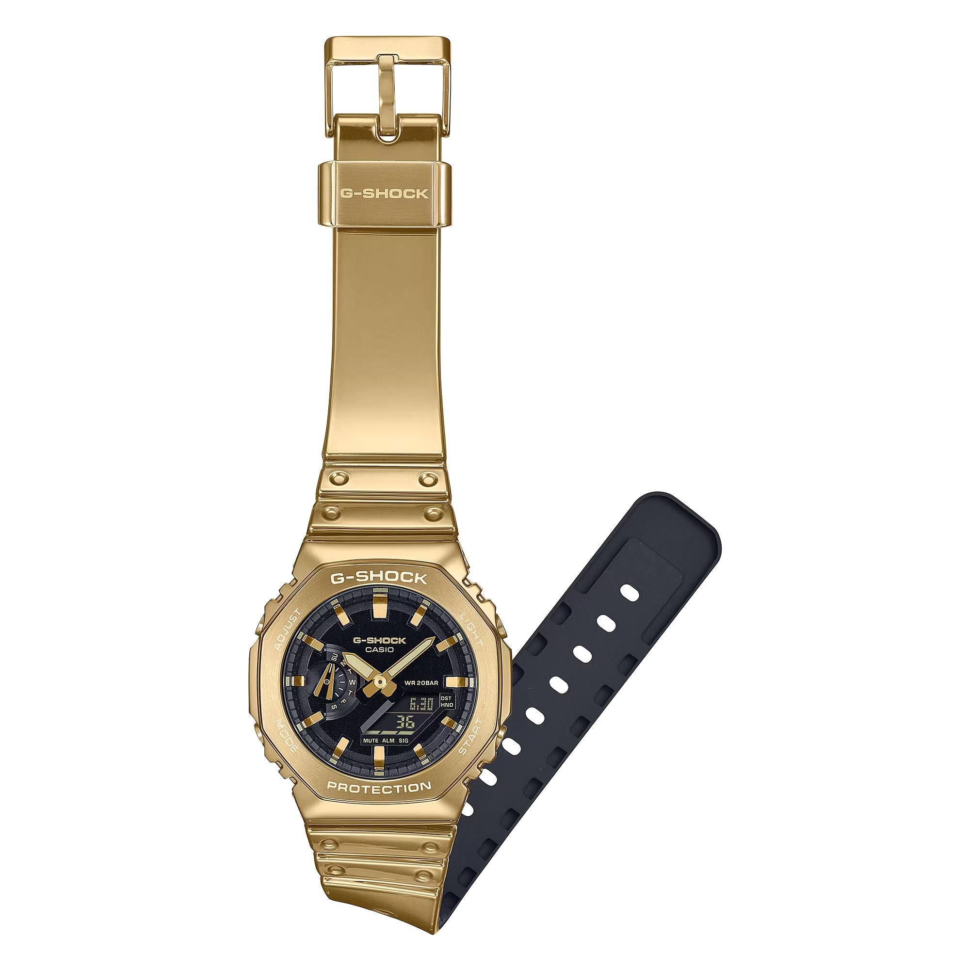 Orologio Uomo Casio G-SHOCK Resina Flex Dorata Oro GM-2100YMG-9AER