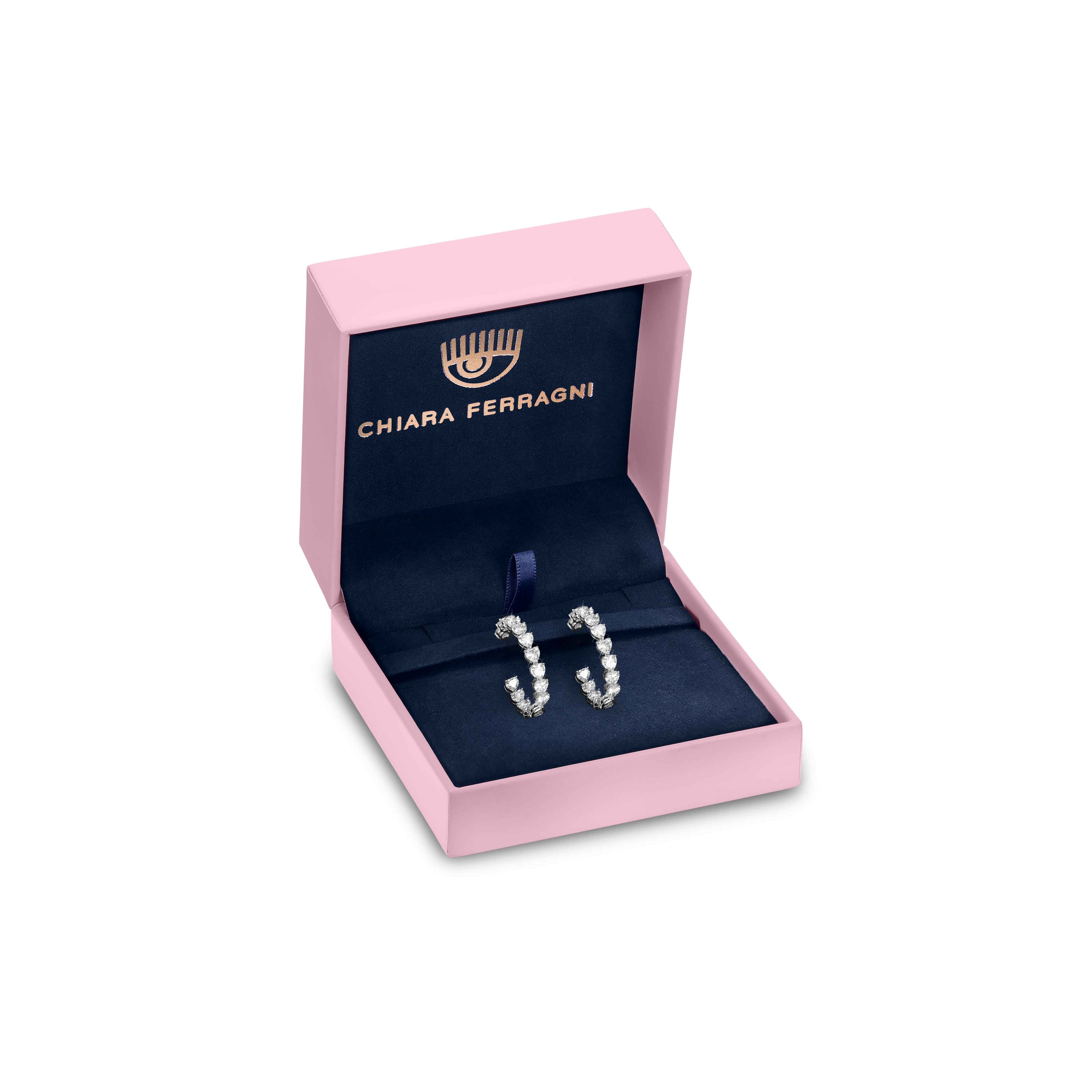 Orecchini Donna Chiara Ferragni Acciaio Zircone Bianchi J19AUV29
