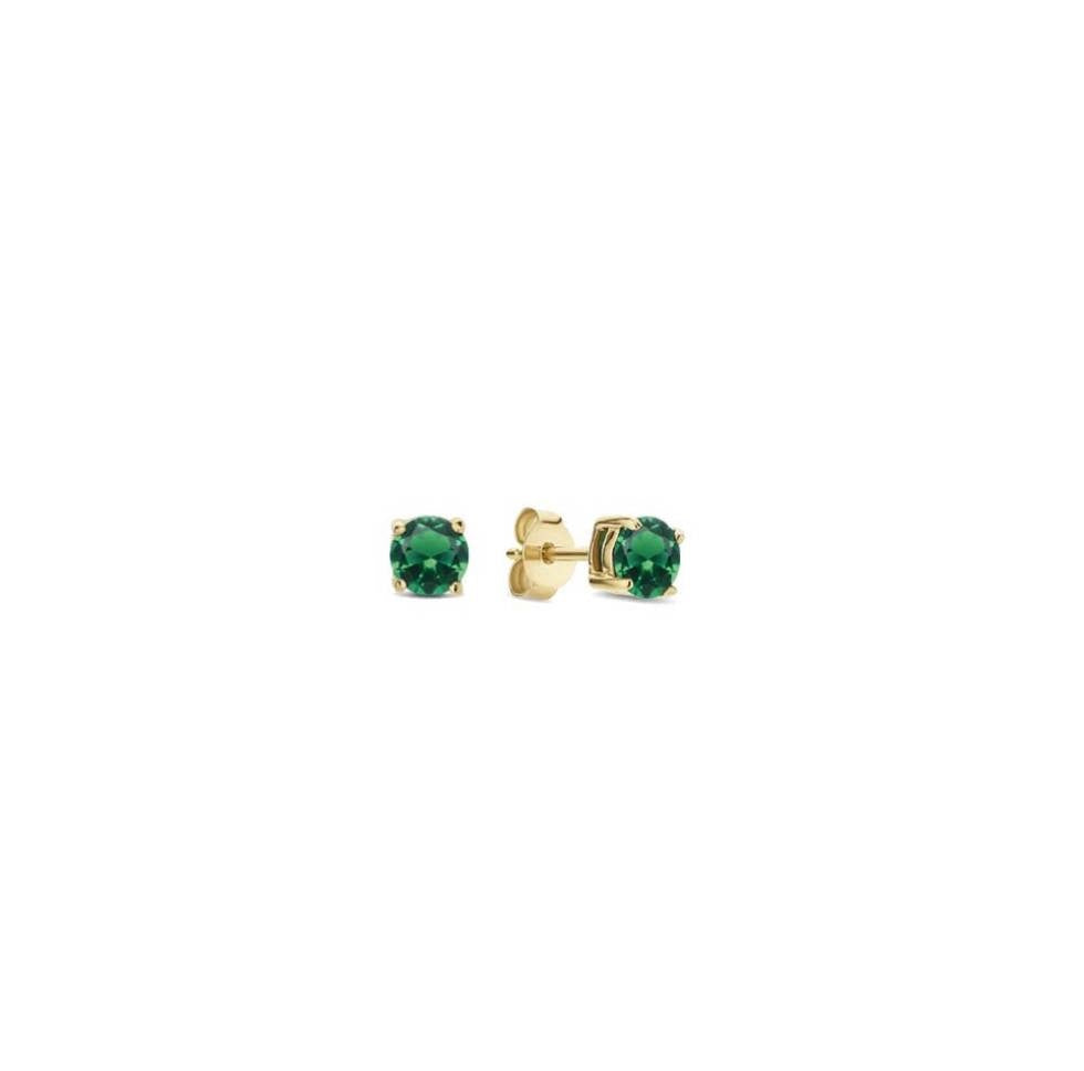Orecchini Donna Liu Jo Punto luce Acciaio dorato con pietra verde  LJ2568