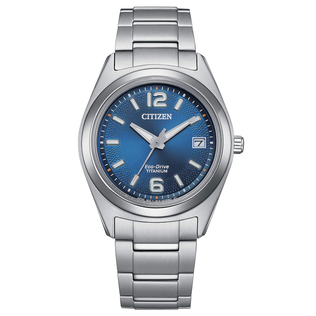 Orologio Donna Citizen Eco Drive Super Titanio Solo Tempo Data Blu FE6151-82L