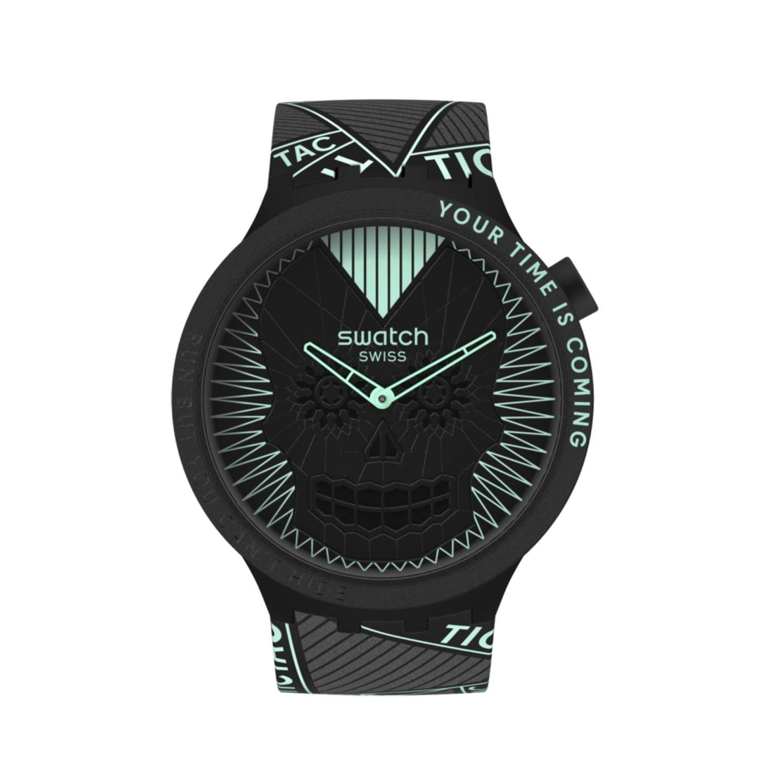 Orologio Uomo Swatch Big Bold Bioceramic Quarzo Solo Tempo Nero SB01B129