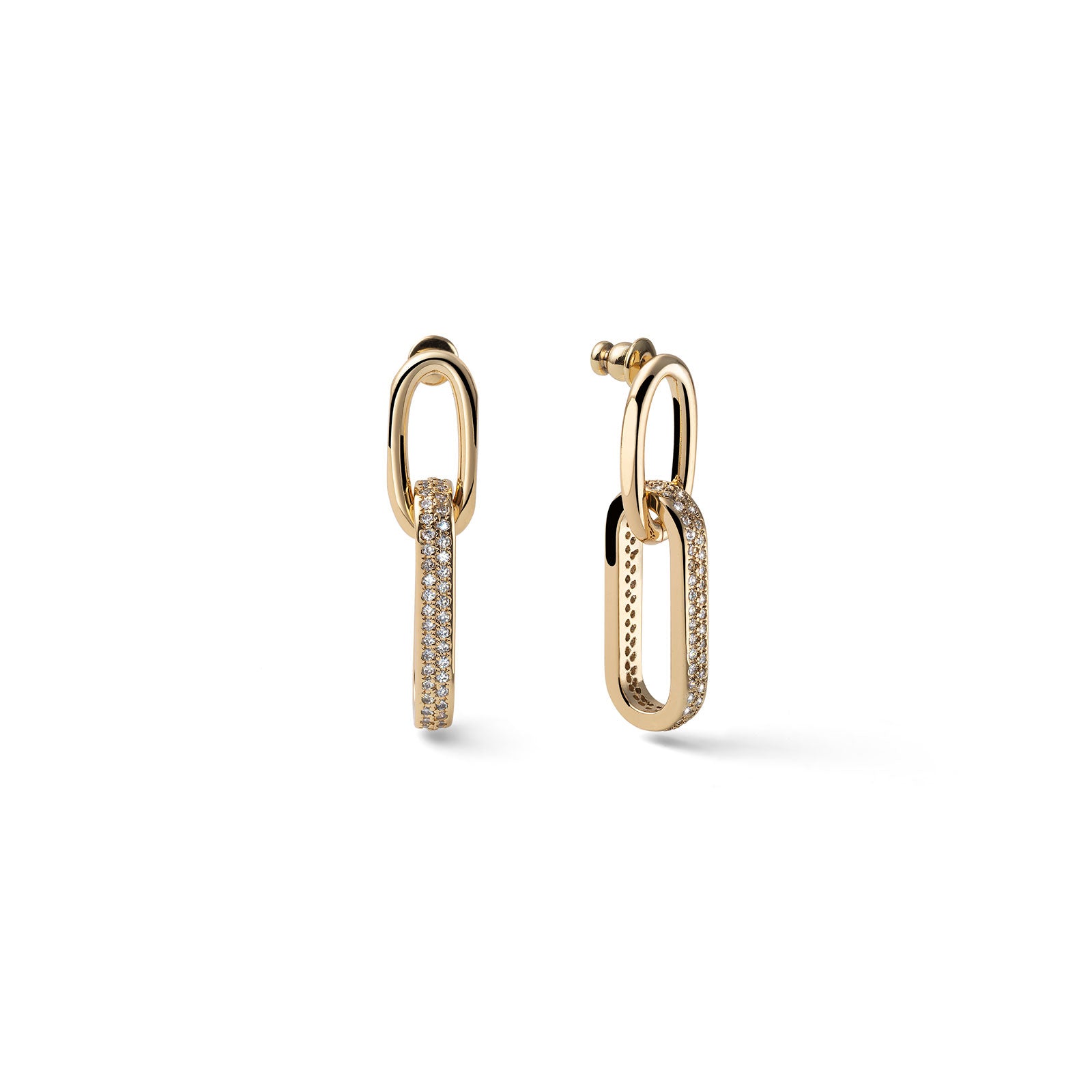 Orecchini Pendenti Donna Unoaerre 1AR Bronzo Dorato con zirconi 581508
