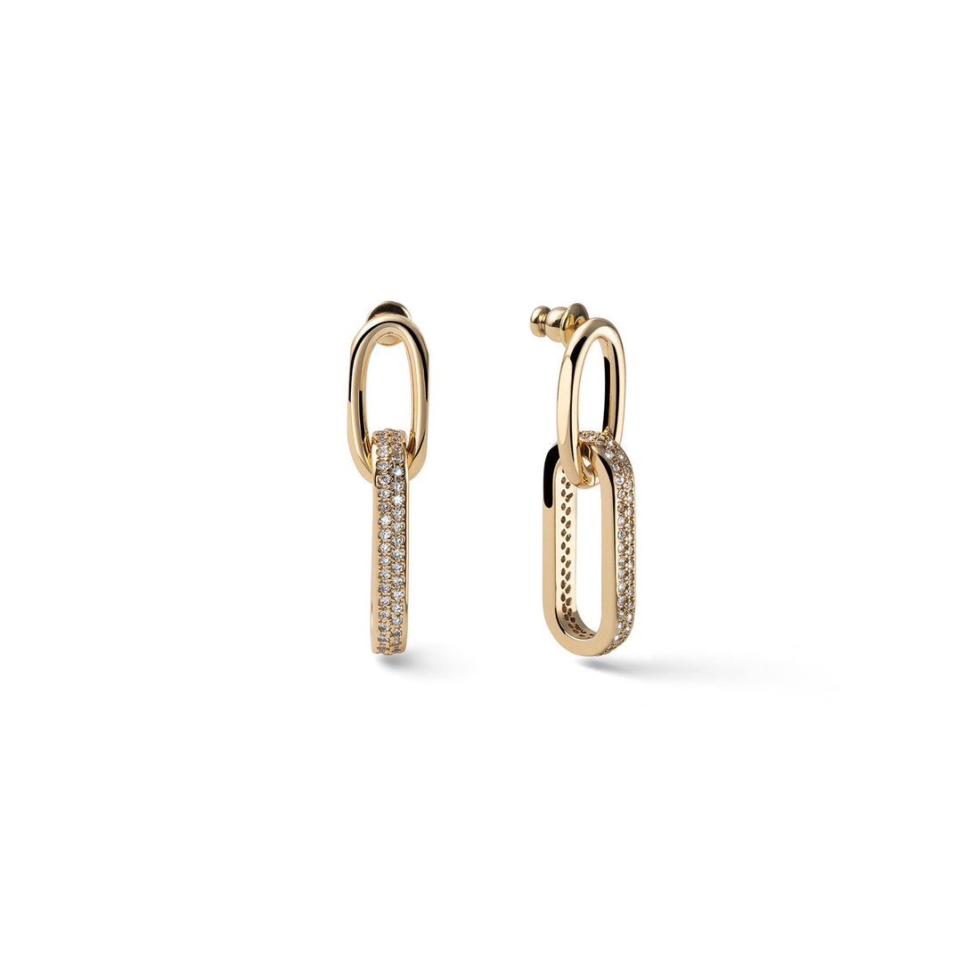 Orecchini Pendenti Donna Unoaerre 1AR Bronzo Dorato con zirconi 581508