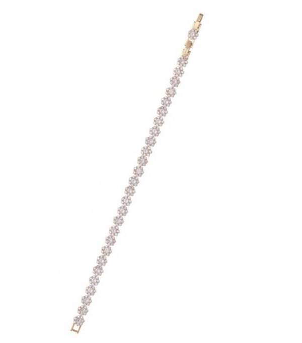 Bracciale Donna Ottaviani Tennis dorato Zirconi Bianchi 501089B