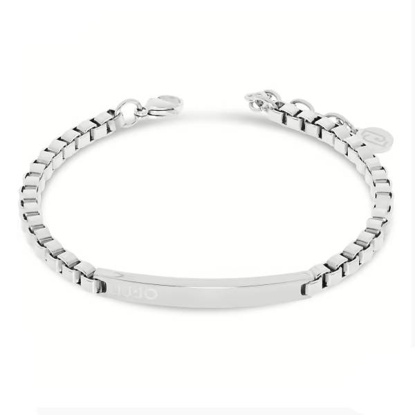 Bracciale Uomo Liu Jo Acciaio Targhetta Personalizzabile MLJ454