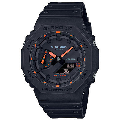 Orologio Uomo Casio G-SHOCK Gomma Quarzo Nero Data Solo Tempo GA-2100-1A4ER