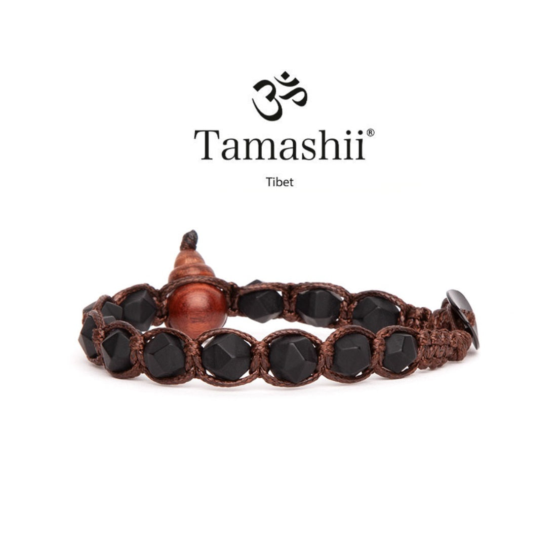 Bracciale Uomo Tamashii Pietra Biglie Cut  Onice matto BHS911-64